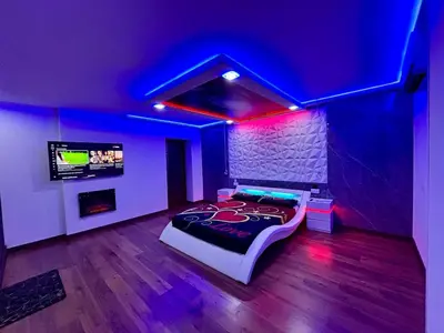 Cama o camas de una habitación en Cazalegas Sky Spa