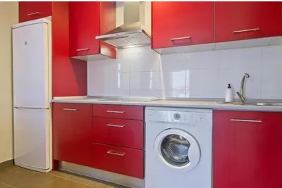 Una cocina o zona de cocina en Apartamentos turísticos Sardon
