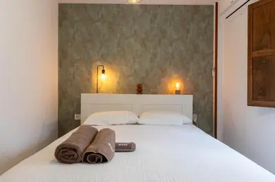 Cama o camas de una habitación en Amplio Apartamento Avenida Alfonso VIII Plasencia
