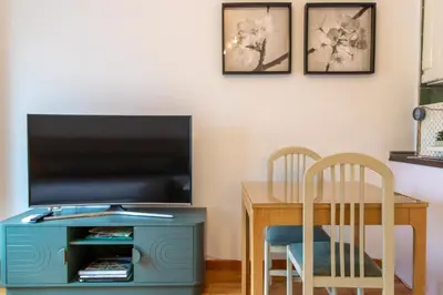 Una televisión o centro de entretenimiento en Amplio Apartamento Avenida Alfonso VIII Plasencia