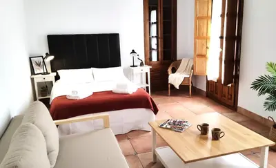 Zona de estar de Central studio in San Pablo Salamanca by beBalmy