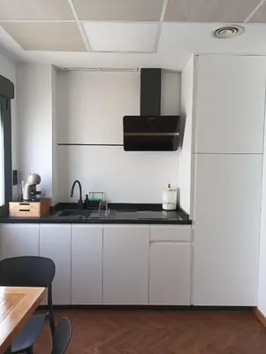 Una cocina o zona de cocina en Apartamento rural Rubí