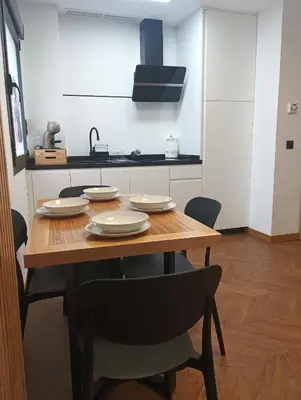 Una cocina o zona de cocina en Apartamento rural Rubí