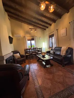 Zona de estar de La Casa de La Grilla