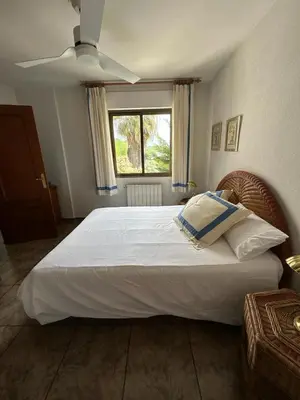 Cama o camas de una habitación en Palmera