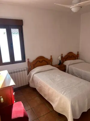 Cama o camas de una habitación en Casa las Espeñas