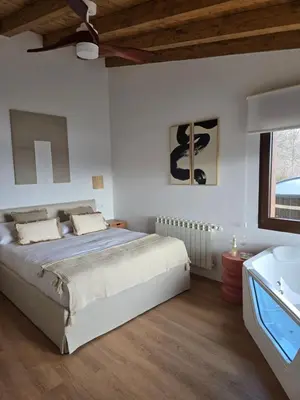 Cama o camas de una habitación en Casas del Tremedal