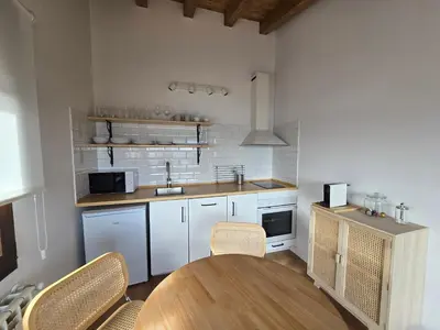 Una cocina o zona de cocina en Casas del Tremedal