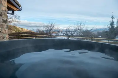 Paisaje cerca de este chalet de montaña