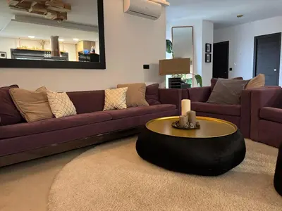 Zona de estar de Luxury villa with pool, barbecue, stove, 3 bedrooms