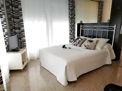 Cama o camas de una habitación en Estudios Sierra De Francia