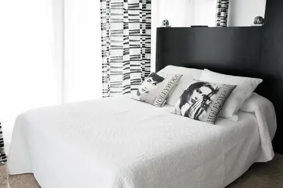 Cama o camas de una habitación en Estudios Sierra De Francia