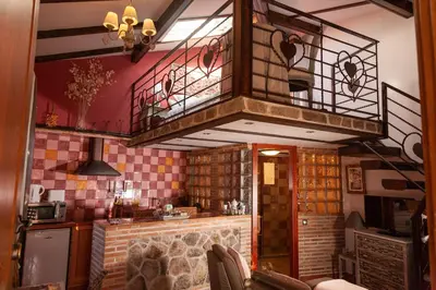 Una cocina o zona de cocina en La Costanilla de los Angeles