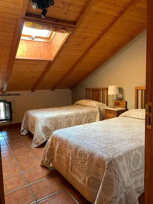 Cama o camas de una habitación en Casa Rural Churruca