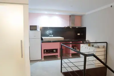 Una cocina o zona de cocina en Apartamentos de la Parte Antigua de Cáceres