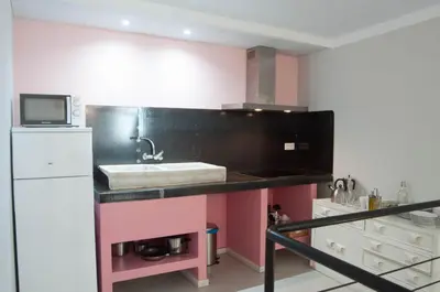 Una cocina o zona de cocina en Apartamentos de la Parte Antigua de Cáceres