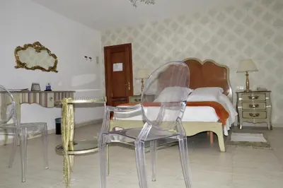 Cama o camas de una habitación en Hotel Rural Eloy