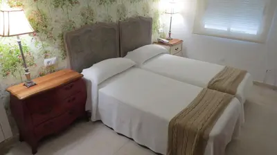 Cama o camas de una habitación en Hotel Rural Eloy