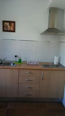 Una cocina o zona de cocina en Apartamentos Turísticos La Garza