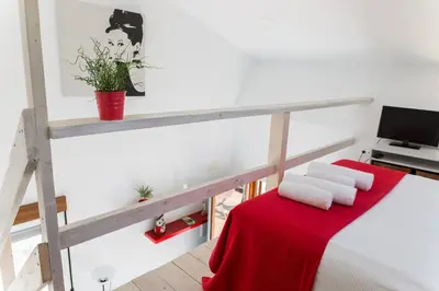 Cama o camas de una habitación en Cabaña El Mirador