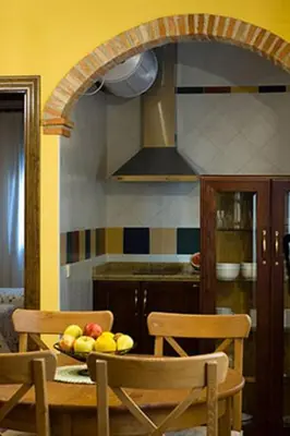 Una cocina o zona de cocina en Apartamentos Rurales Cumbres de Gredos