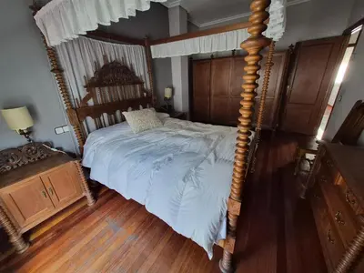 Cama o camas de una habitación en Casa Turistica Termas aparcamiento y desayuno incluido