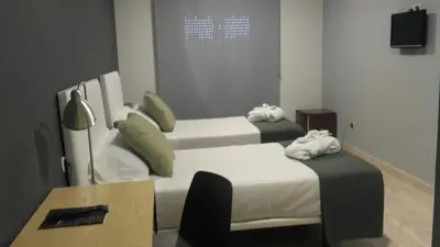 Cama o camas de una habitación en Balneario de Ledesma