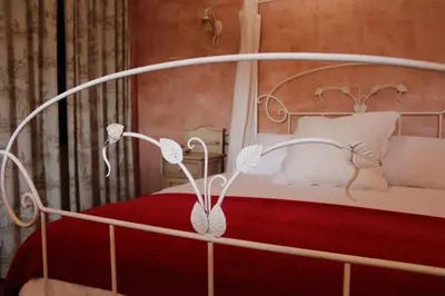 Cama o camas de una habitación en Hotel Rural Carlos I