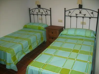 Cama o camas de una habitación en Alojamientos Rurales Hurdes Altas