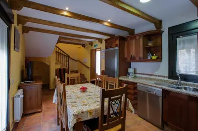 Una cocina o zona de cocina en Alojamientos Rurales Hurdes Altas