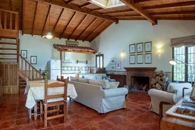 Zona de estar de Casa Valeriana