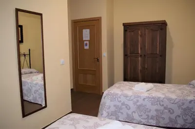 Cama o camas de una habitación en Casa Rural Casa Queta