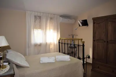 Cama o camas de una habitación en Casa Rural Casa Queta