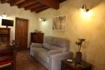 Zona de estar de Apartamentos Rurales La Solana