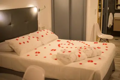 Cama o camas de una habitación en Estudios Rurales La Casa de Luis