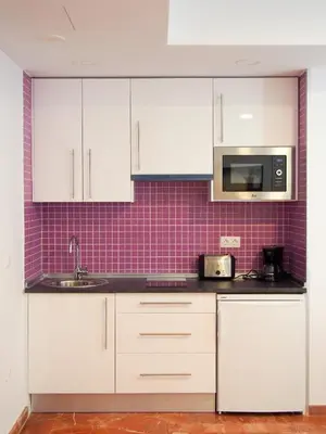 Una cocina o zona de cocina en Apartamentos Embalse de Orellana