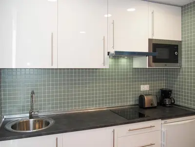 Una cocina o zona de cocina en Apartamentos Embalse de Orellana