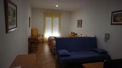 Zona de estar de Hotel Apartamentos Kantara Al-Saif