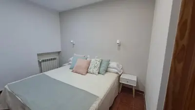 Cama o camas de una habitación en Hostal Bellas
