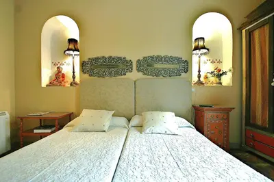 Cama o camas de una habitación en Alameda Palacete