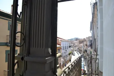 Vista general de Cáceres o vista desde el hostal o pensión