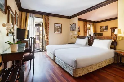 Cama o camas de una habitación en Crisol Conde Rodrigo