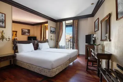 Cama o camas de una habitación en Crisol Conde Rodrigo