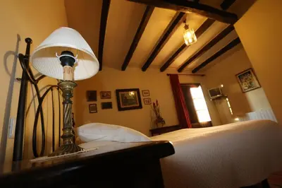 Cama o camas de una habitación en Casa Rural Rincón de la Fuente