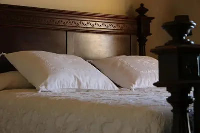 Cama o camas de una habitación en Casa Rural Rincón de la Fuente