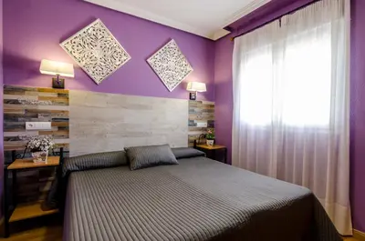 Cama o camas de una habitación en Las Abadías