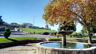 Jardín al aire libre en Casa Rural San Blas