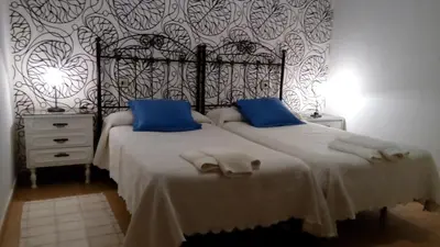 Cama o camas de una habitación en Casa Rural San Blas