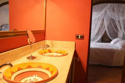 Cama o camas de una habitación en Hotel Rural Cerro Principe