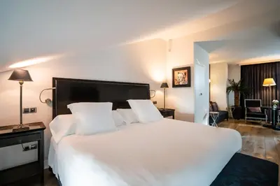 Cama o camas de una habitación en Grand Hotel Don Gregorio